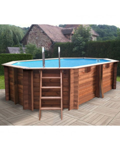 Piscina desmontable madera Gre ovalada 