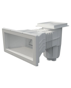 Skimmer boca ampliación tapa cuadrada piscina liner y prefabricada AstralPool-Blanco