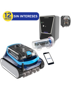 Limpiafondos Zodiac XA3010iQ + Clorador Salino Astralpool Advance y Bomba de pH