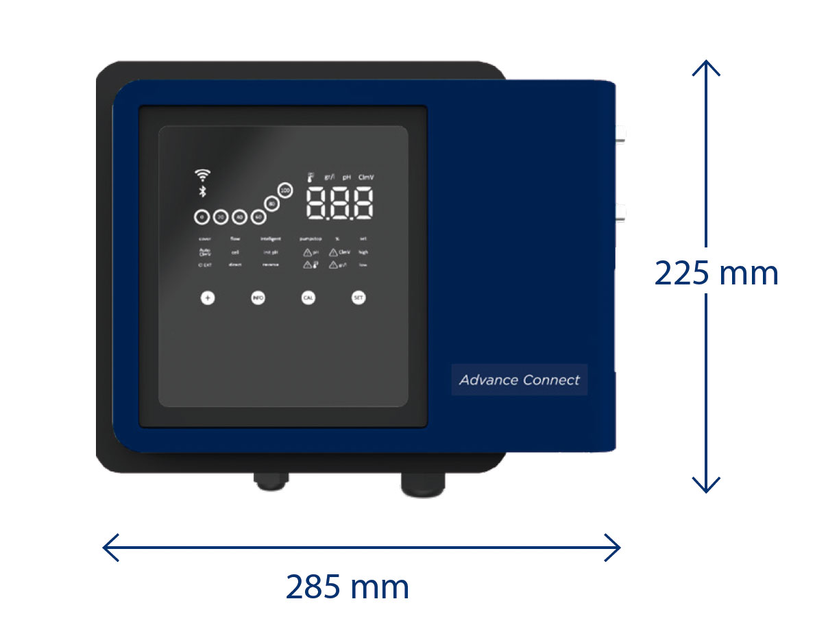 Dimensiones Clorador Advance Connect