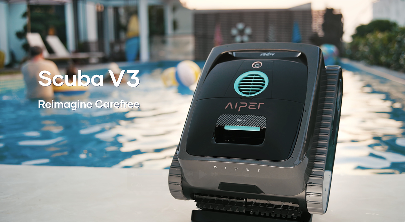 Scuba V3, o robô sem fio da Aiper com Inteligência Artificial